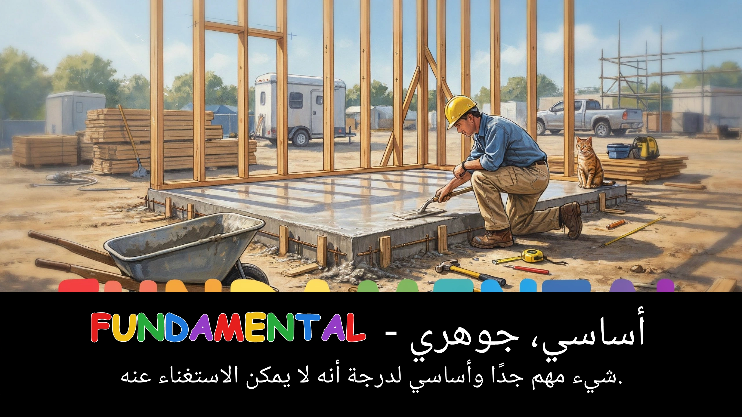 Arabic Illustration for fundamental